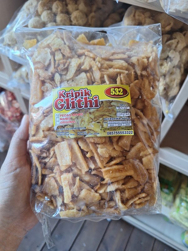 Keripik Glithi Ketela Pedas Manis