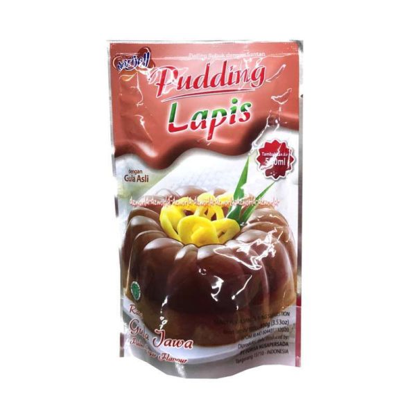 Nutrijel puding lapis gula jawa