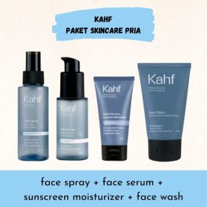 Kahf SET (Face Spray, Face Serum, Sunscreen Moiz, Face Wash)